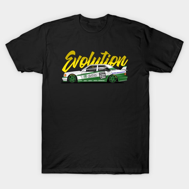 DTM RACING LEGENDS 190E EVO2 T-Shirt by shketdesign